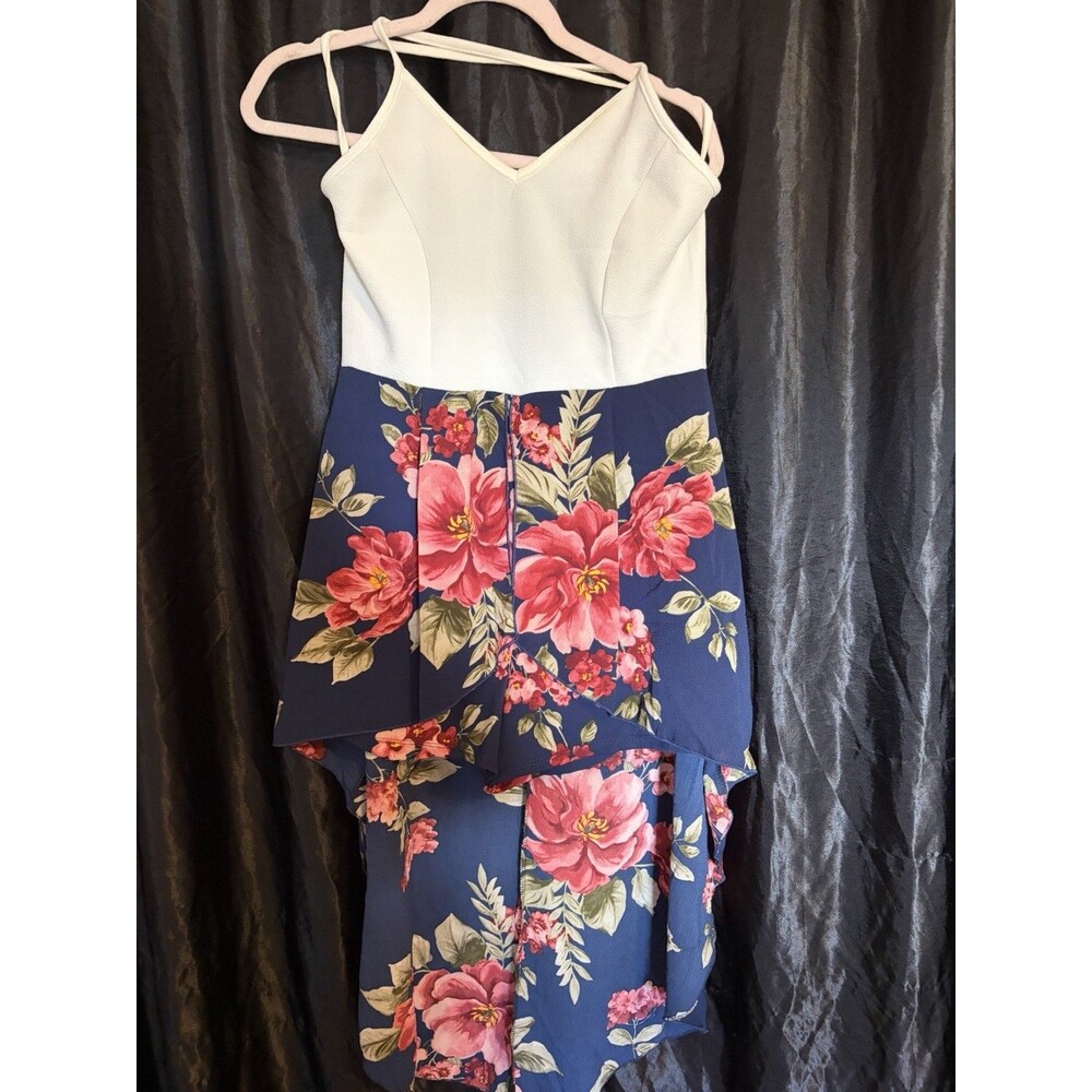 Large Romper Floral With Train Fairy Cottagecore Sleeveless